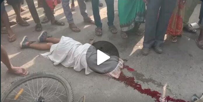 Painful Road Accident: Painful road accident in Bilaspur… painful death of brother and sister on the spot… VIDEO can distract