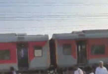 सिरहिंद स्टेशन पर चलती ट्रेन में लगी आग, सभी यात्री सुरक्षित — फायर ब्रिगेड ने समय रहते पाया काबू