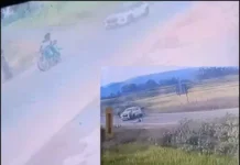 तेज रफ्तार कार ने छीनी तीन ज़िंदगियां CCTV में कैद फरार आरोपी, तलाश जारी