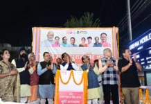 बिलासपुर में गोंड राजा रघुराज सिंह की आदमकद प्रतिमा का अनावरण