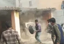 दर्री हादसा: वेल्डिंग के बीच कार में लगी आग, गैराज में मचा हड़कंप
