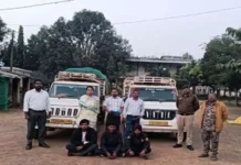 अवैध धान परिवहन पर बड़ी कार्रवाई, बिना दस्तावेज 58 क्विंटल धान ज