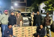 आबकारी की बड़ी दबिश, स्कॉर्पियो से पकड़ी गई अंतरराज्यीय शराब तस्करी
