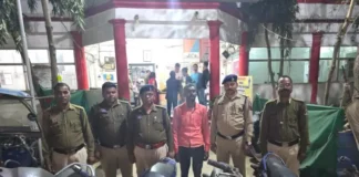 सिम्स अस्पताल परिसर में सक्रिय बाइक चोर गिरोह पकड़ा, 5 चोरी की मोटरसाइकिल बरामद