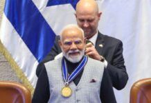 इजरायल में पीएम मोदी को ‘स्पीकर ऑफ द नेसेट मेडल’, भारत-इजरायल रिश्तों को समर्पित किया सम्मान
