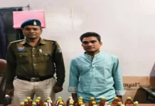 रायपुर में अवैध शराब पर बड़ी कार्रवाई, 60 पौवा देशी मदिरा के साथ युवक गिरफ्तार
