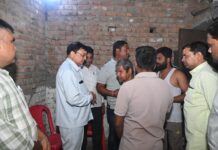 उद्योग मंत्री लखनलाल देवांगन ने शोकाकुल परिवार से मिलकर व्यक्त की गहरी संवेदना