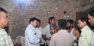 उद्योग मंत्री लखनलाल देवांगन ने शोकाकुल परिवार से मिलकर व्यक्त की गहरी संवेदना