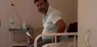 जेल की सजा के बाद अस्पताल में ‘वीआईपी’ सुविधा, मोबाइल चलाते आरोपी का वीडियो वायरल
