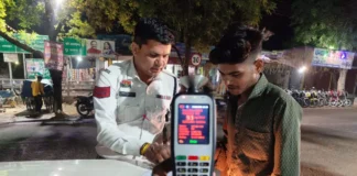 पुलिस की बड़ी कार्रवाई: शराब पीकर गाड़ी चलाने वाले 27 चालकों पर 3.60 लाख का जुर्माना