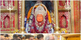 डोंगरगढ़ में माँ बम्लेश्वरी के दरबार पहुंचे सांसद बृजमोहन अग्रवाल, परिवार संग की पूजा-अर्चना