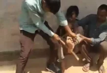 चोरी के शक में युवक की बेरहमी से पिटाई, वीडियो वायरल होने के बाद पुलिस हरकत में