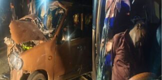 तेज रफ्तार कार ट्रैक्टर-ट्रॉली से टकराई, दो की मौके पर मौत, दो गंभीर