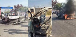 बड़ा हादसा टला: शादी से लौट रही कार में लगी आग, 7 लोग बाल-बाल बचे