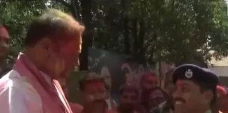 रायपुर में रंगों की धूम: पुलिस जवानों संग CM विष्णुदेव साय ने खेली होली, शहर में उत्सव का माहौल