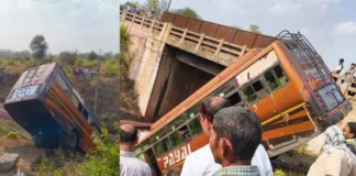 बड़ा हादसा टल गया: यात्रियों से भरी बस खाई में गिरी, सभी सुरक्षित