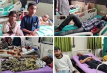 शादी से लौटते समय बड़ा बस हादसा, बारातियों में मची चीख-पुकार, बच्चों सहित 19 घायल