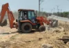 अतिक्रमण पर चला बुलडोजर, कई स्थानों पर शासकीय भूमि कराई गई मुक्त