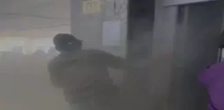 अपार्टमेंट की लिफ्ट में लगी आग, समय रहते टला बड़ा हादसा