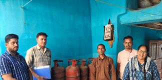खाद्य विभाग की कार्रवाई : .अनधिकृत गैस सिलेंडर भंडारण पकड़ा गया, कुल 20 सिलेंडर जप्त