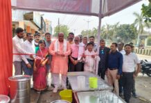 पूर्व मंत्री जय सिंह अग्रवाल ने टी. पी. नगर कोरबा में शीतल शरबत मंदिर का किया शुभारंभ