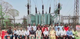 132 केव्ही उपकेन्द्र छुरीखुर्द में 40 एमव्हीए का अतिरिक्त ट्रांसफार्मर उर्जीकृत*
