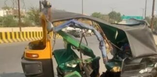 भीषण हादसा: डॉक्टर की झपकी बनी महिला की मौत की वजह, पति और चालक गंभीर