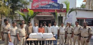 अंतरराज्यीय गांजा तस्करी का पर्दाफाश, 54 किलो गांजा जब्त, 6 आरोपी गिरफ्तार