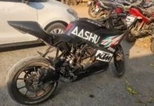 तेज आवाज और रफ्तार का खौफ: मॉडिफाइड साइलेंसर वाली KTM बाइक जब्त