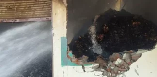 तेंदूपत्ता गोदाम में भीषण आग, करोड़ों का माल जलकर खाक