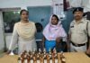 सिविल लाइन पुलिस ने की कार्रवाई: महिला शराब तस्कर गिरफ्तार