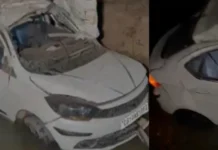शादी से लौटते वक्त हादसा, कार नदी में गिरी, 4 दोस्तों की मौत, 2 की हालत गंभीर