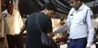 मॉडिफाइड साइलेंसर वाली बुलेट पर चला पुलिस का डंडा, चालक से वसूला ₹5 हजार जुर्माना