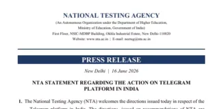 मोदी सरकार का बड़ा फैसला: Telegram पर अस्थायी प्रतिबंध, परीक्षा सुरक्षा को लेकर उठाया कदम