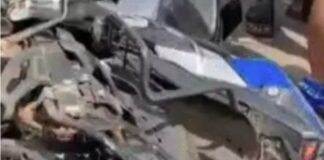बस को ओवरटेक करना पड़ा भारी: दो बाइकों की भिड़ंत में कर्मचारी का सिर फुटरेस्ट में फंसा, कटर से किया गया रेस्क्यू
