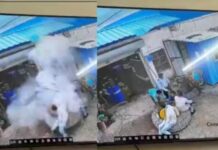 जेसीबी टायर फटने से दर्दनाक हादसा, 18 वर्षीय युवक की मौत, तीन घायल