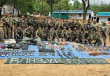 नक्सलियों के 8 डंप ध्वस्त, भारी मात्रा में हथियार और IED बनाने का सामान बरामद