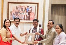कोरबा प्रवास: एमआईसी सदस्य हितानंद अग्रवाल के निवास पहुँचे वन मंत्री केदार कश्यप