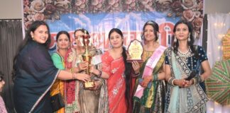 कोरबा में मिथिला समाज की महिलाओं ने धूमधाम से मनाया सावन मिलन समारोह