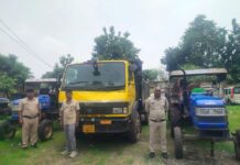 खनिज विभाग कोरबा की लगातार ताबड़तोड़ कार्रवाई में 12 वाहन जब्त