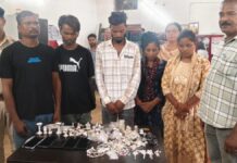 ज्वेलर्स दुकान में दीवार तोड़कर चोरी का खुलासा, दो महिलाओं समेत 5 आरोपी गिरफ्तार