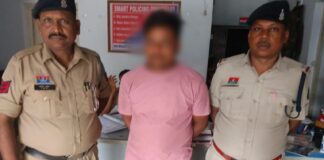 कबाड़ से लदी गाड़ी में मिला हथियार, पांच जिंदा कारतूस भी बरामद