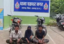 48 घंटे में चोरी की दो वारदातों का खुलासा, महिला समेत चार आरोपी गिरफ्तार