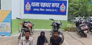 48 घंटे में चोरी की दो वारदातों का खुलासा, महिला समेत चार आरोपी गिरफ्तार
