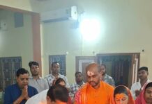 भाजपा जिलाध्यक्ष गोपाल मोदी की उपस्थिति में सावन के अंतिम सोमवार पर हुआ रुद्राभिषेक