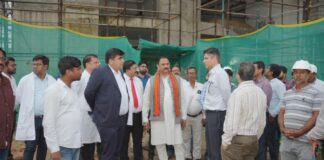 KORBA मेडिकल कॉलेज का मंत्री ने किया निरीक्षण, समय-सीमा में निर्माण पूरा करने के निर्देश