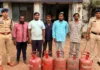 भिलाई में गैस सिलेंडर चोरी का बड़ा खुलासा, 8 आरोपी गिरफ्तार; 36 सिलेंडरों पर था हाथ साफ
