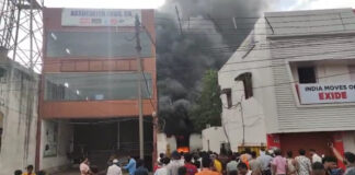 रायपुर के अमलीडीह में गोदाम आग की चपेट में, पेंट-केमिकल के भंडारण से सुरक्षा पर उठे सवाल